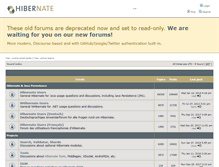 Tablet Screenshot of forum.hibernate.org